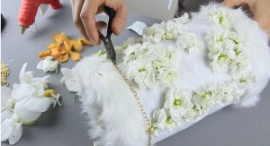 DIY. Floral Muff . Step by step design process.